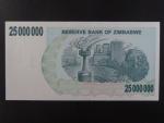 ZIMBABWE, 25 mil Dollars 2008, BNB. B147a, Pi. 56