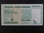 ZIMBABWE, 25.000.000.000 Dollars 2008, BNP. B153a, Pi. 62