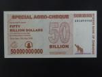 ZIMBABWE, 50.000.000.000 Dollars 2008, BNB. B154a, Pi. 63