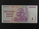 ZIMBABWE, 500 mil Dollars 2008, BNB. B173a, Pi. 82