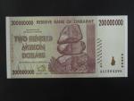 ZIMBABWE, 200 mil Dollars 2008, BNB. B172a, Pi. 81