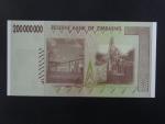 ZIMBABWE, 200 mil Dollars 2008, BNB. B172a, Pi. 81