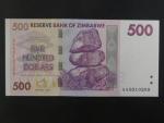 ZIMBABWE, 500 Dollars 2007, BNB. B161a, Pi. 70