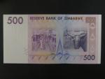 ZIMBABWE, 500 Dollars 2007, BNP. B161a, Pi. 70