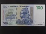 ZIMBABWE, 100 Dollars 2007, BNP. B160a, Pi. 69