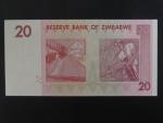 ZIMBABWE, 20 Dollars 2007, BNB. B159a, Pi. 68