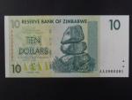 ZIMBABWE, 10 Dollars 2007, BNB. B158a, Pi. 67