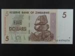 ZIMBABWE, 5 Dollars 2007, BNB. B157a, Pi. 66