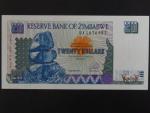 ZIMBABWE, 20 Dollars 1997, BNB. B107a, Pi. 7