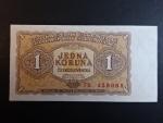 1 Kčs 1953 série TB, tiskárna STC Praha, větší číslovač 3,5mm