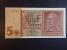  CZ-Zahraniční bankovky platné na čs území 1938 - 1945 - Německo, 5 Rtm 1942 série P, 8-mi místný číslovač, Ba. D1b