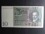 Německo, 10 RM 1929 série W, mírové vydání, podtiskové písmeno F, Ba. D2b