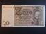 ZAHRANIČNÍ BANKOVKY PLATNÉ NA ČS ÚZEMÍ (1938-1945) - Německo, 20 RM 1929 série B, válečné vydání, Ba. D3d