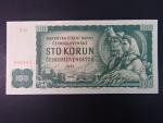 100 Kčs 1961 série X 52, číslovač 2d, vodoznak 14
