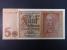  CZ-Zahraniční bankovky platné na čs území 1938 - 1945 - Německo, 5 Rtm 1942 série U, 8-mi místný číslovač, Ba. D1b