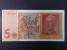  CZ-Zahraniční bankovky platné na čs území 1938 - 1945 - Německo, 5 Rtm 1942 série Q, 7-mi místný číslovač, Ba. D1a
