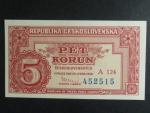 5 Kčs 25.1.1949 série A 124