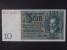 ZAHRANIČNÍ BANKOVKY PLATNÉ NA ČS ÚZEMÍ (1938-1945) - Německo, 10 RM 1929 série Q, mírové vydání, podtiskové písmeno P, Ba. D2a