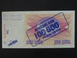 100.000 dinara on 10 Dinara 10.XI.1993, BNB. B134b, Pi. 34