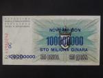 100.000.000 dinara on 100 Dinara 10.XI.1993, Pi. 37