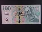 100 Kč 2019 série M 26 s přítiskem ČNB 100 LET Kč 1919 - 2019 s 1x vodorovnou perf. SPECIMEN