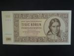 1000 Kčs 9.5.1951 série A 01 000000 anulát novotisk vydaný STC ve spolupráci s ČNB, papír s vodoznakem, kvalitní tisk, dárkový obal