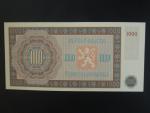 1000 Kčs 9.5.1951 série A 01 000000 anulát novotisk vydaný STC ve spolupráci s ČNB, papír s vodoznakem, kvalitní tisk, dárkový obal