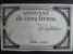 FRANCIE - 5 Livres 1793 podpis Droüet (slavná osoba pošmistr přepřahací stanice, dopomohl chytnout krále Ludvíka XVI., významná osobnost francouzských dějin - královrah, BNB. B713, Pi. A76