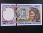 STŘEDNÍ AFRIKA-STŘEDOAFRICKÁ REPUBLIKA, 10.000 Francs 1994 F, BNP. B105Fa, Pi. 305Fa