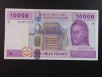 STŘEDNÍ AFRIKA-KAMERUN, 10.000 Francs 2002 U, BNP. B110Ua, Pi. 210U