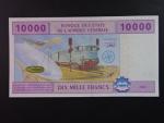 STŘEDOAFRICKÉ STÁTY-KAMERUN, 10.000 Francs 2002 U, BNB. B110Ua, Pi. 210U