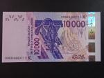ZÁPADNÍ AFRIKA, SENEGAL, 10.000 Francs 2009 K, BNB. B124Kh, Pi. 718Kg