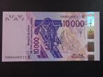 ZÁPADNÍ AFRIKA, SENEGAL, 10.000 Francs 2009 K, BNP. B124Kh, Pi. 718Kg