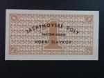 Jáchymovské doly n.p. Horní Slavkov, poukázka 1 K b.d. v hnědé barvě