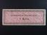 VĚZEŇSKÉ POUKÁZKY (1945-1992) - Táborová poukázka 1 Kčs série A Vězeňský ústav Ostrov u Karlových Varů včetně původního dopisu z vězení od majitele poukázky