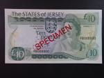 10 Pounds 1983 série FB 000000 anulát s přetiskem SPECIMEN, BNB. B113bs, Pi. 13