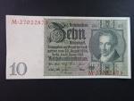 Německo, 10 RM 1929 série M, mírové vydání, podtiskové písmeno E, Ba. D2b