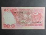 INDONÉZIE, 100 Rupiah 1977, BNP. B574a, Pi. 116