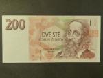200 Kč 1993 série A 45 proužek Kčs, bílý papír