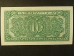 10 Kčs 4.4.1950 série La, perf. 3md nad sebou