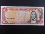 DOMINIKÁNA, 5 Pesos 1990, BNP. B649a, Pi. 131