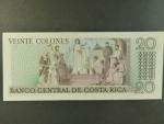 KOSTARIKA, 20 Colones 1972, BNP. B524b, Pi. 238a
