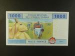 STŘEDOAFRICKÉ STÁTY-ČAD, 1000 Francs 2002 C, BNB. B107Ca, Pi. 607Ca