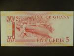 GHANA, 5 Cedis 1980, BNB. B120b1, Pi. 19