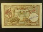 1000 Dinars 1920 dobový padělek, fialové rat. LAŽNA, BNB. B203x, Pi. 23x, natržení v pravém okraji