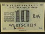 Winterhilfswerk 1934-1944 (Zimní pomoc), 10 RM 1941/1942 série A, Ro. 738, Grab. WHW-36