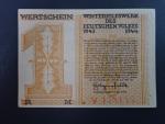 Winterhilfswerk 1934-1944 (Zimní pomoc), 1 RM 1943/1944 série V, Ro. 745, Grab. WHW-40