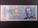 1000 Kč 1985/1993 série U 11, kolek tištěný