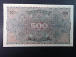 Sasko 1922 - 1924, 500 Mark 1.7.1922 Sächsissche Bank zu Dresden, Ro. 748, Grab. SAX-10