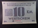 Winterhilfswerk 1934-1944 (Zimní pomoc), 10 RM 1941/1942 série A, Ro. 738, Grab. WHW-36